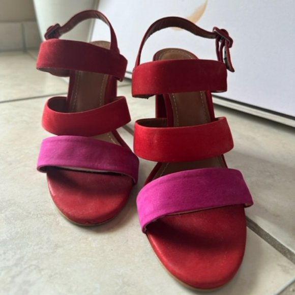 Novus IDORE red and pink heels - Picture 1 of 3